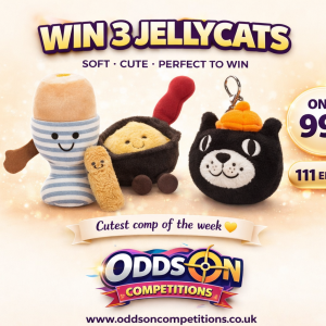 🧸 Win 3 Jellycats – Only 99p - Only 111 entries 💛