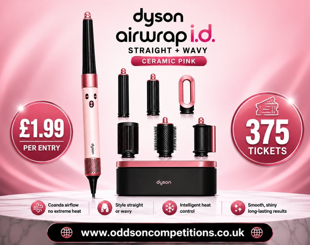 Dyson Airwrap i.d.™ Straight + Wavy Ceramic Pink Styling Bundle - £1.99