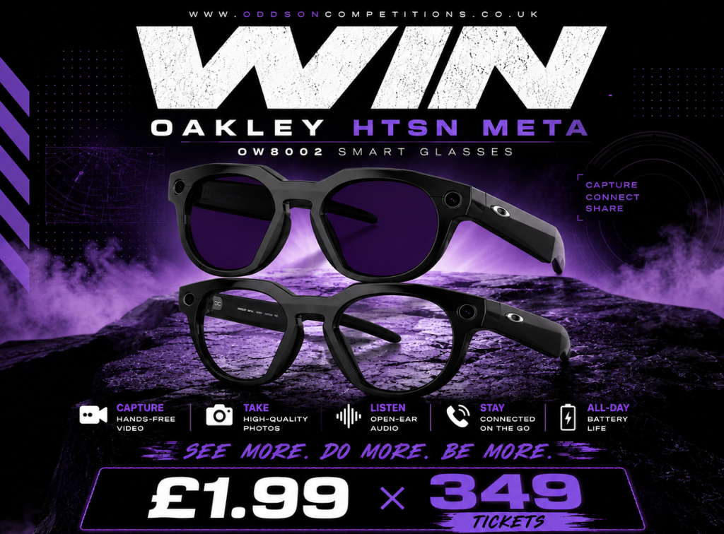 OAKLEY HTSN META SMART GLASSES – WIN THE FUTURE 👓🔥Only£1.99