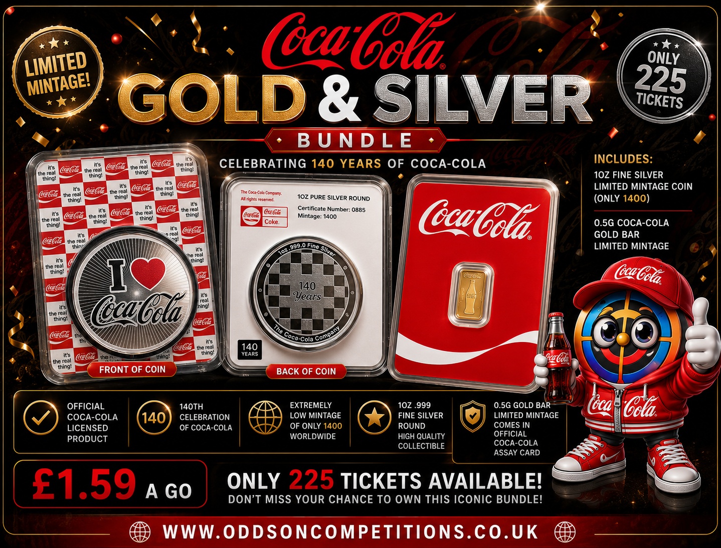 🪙Coca-Cola Collectors Gold & Silver Bundle (Limited Edition) – Only £1.59
