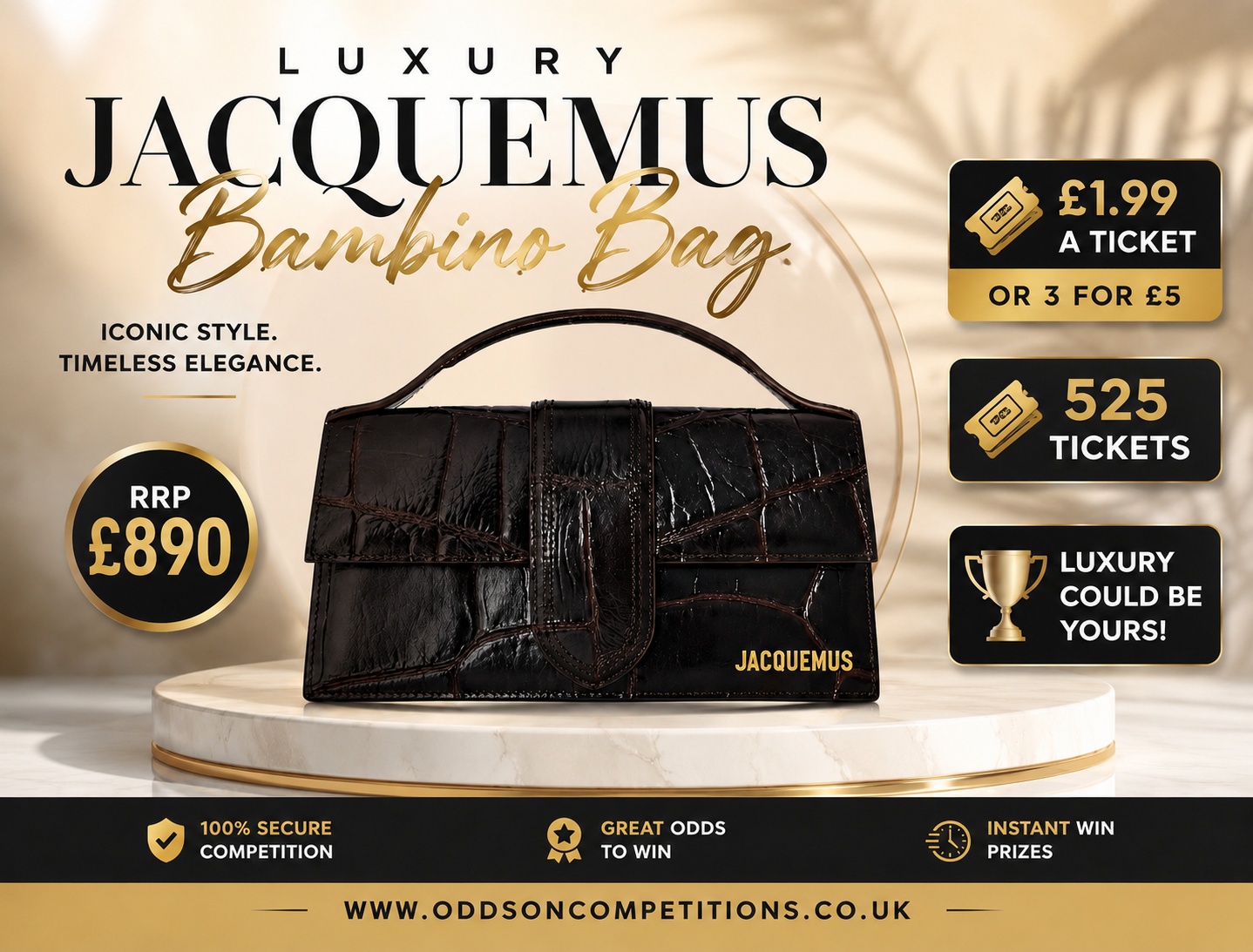 👜✨ WIN A LUXURY JACQUEMUS HANDBAG! ✨👜