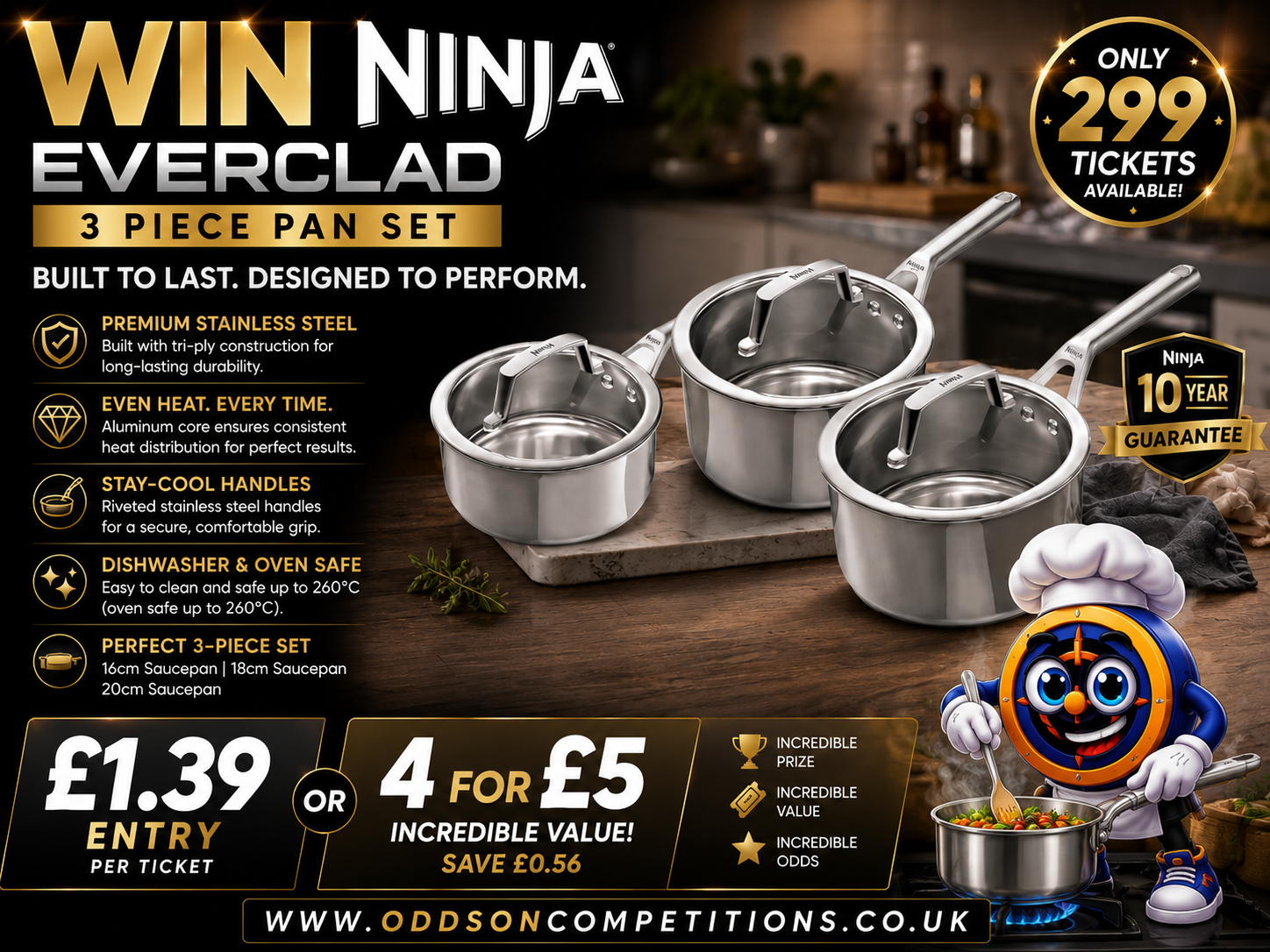 🍳🔥 WIN A NINJA EVERCLAD PREMIUM PAN SET! 🔥🍳