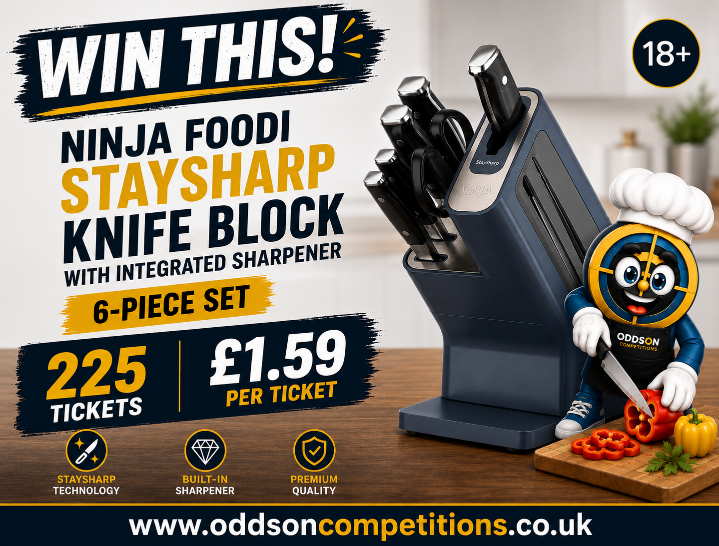 🔪 WIN A NINJA FOODI STAYSHARP 6-PIECE KNIFE SET! 👨‍🍳🔥