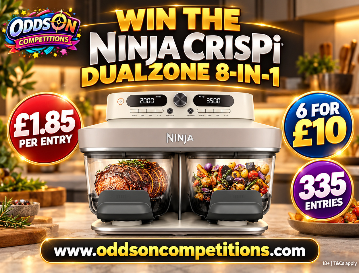 🍽️ Win the NEW Ninja CRISPi DualZone 8-in-1 Glass Air Fryer – Bone!