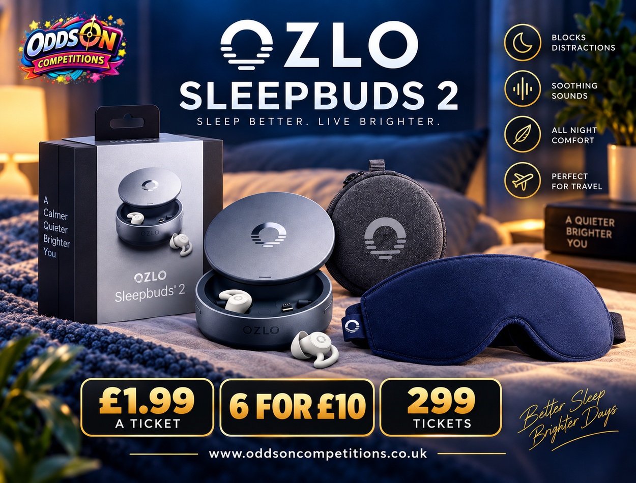 Win Ozlo Sleepbuds® 2 + Blackout Sleep Mask & Carry Case 🌙